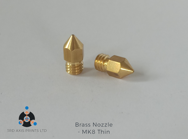 MK8 Thin Brass 3D Printer Nozzle NZ