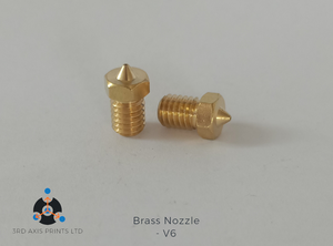 V6 Brass 3D Printer Nozzle NZ