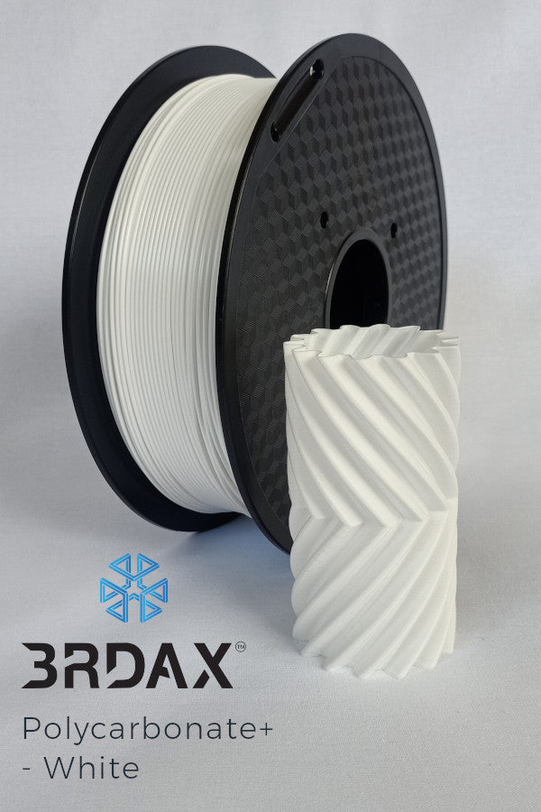 3RDAX Polycarbonate+ White 3D Filament